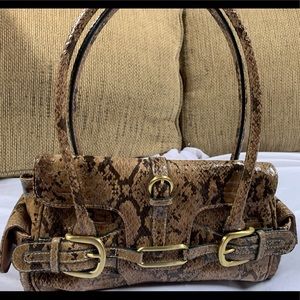 Animal print hobo bag